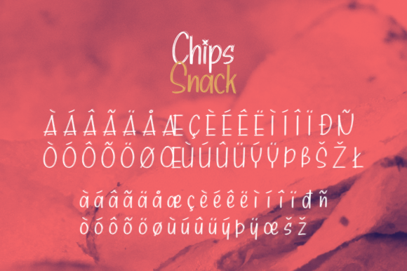 Chips Snack Font - Preview 6