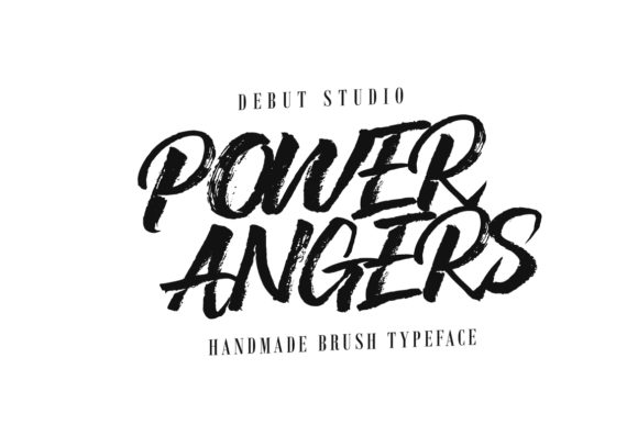 Power Angers Font PNG with transparent background - Preview 1
