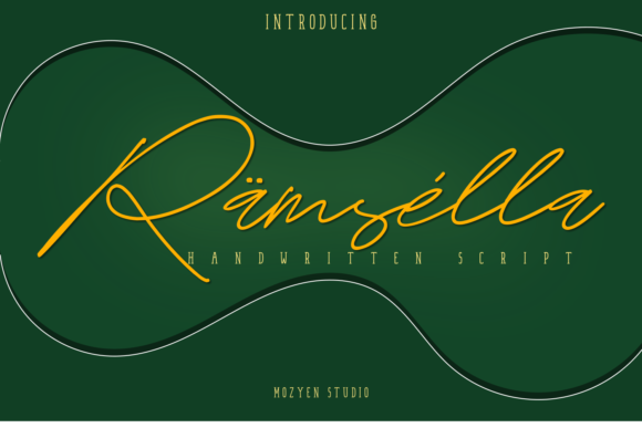Ramsella Font PNG with transparent background - Preview 2