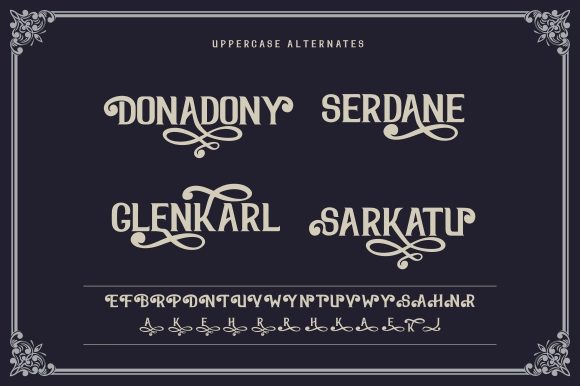 Serdane Font PNG with transparent background - Preview 1