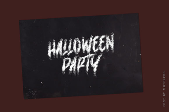 Horrible Brush Font PNG with transparent background - Preview 1