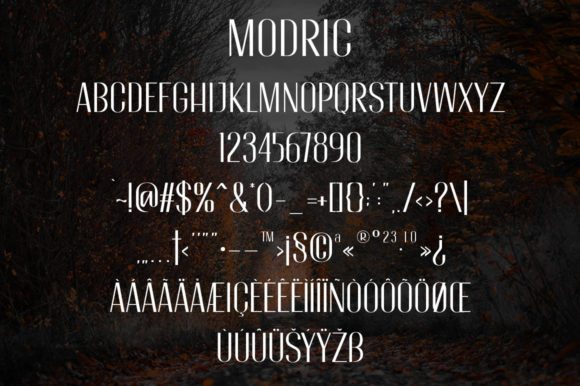 Modric Font PNG with transparent background - Preview 3