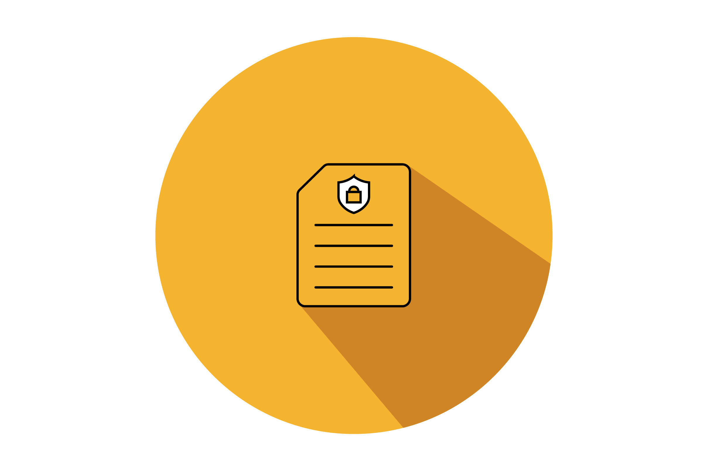 Document Security Liner Fill Icon Vector Graphic by riduwanmolla ...