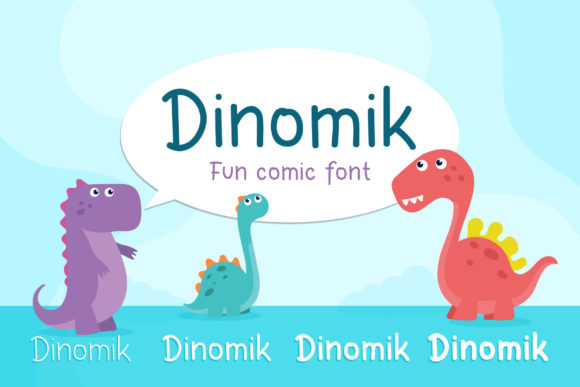 Dinomik Sans Serif Font By Mightyfire