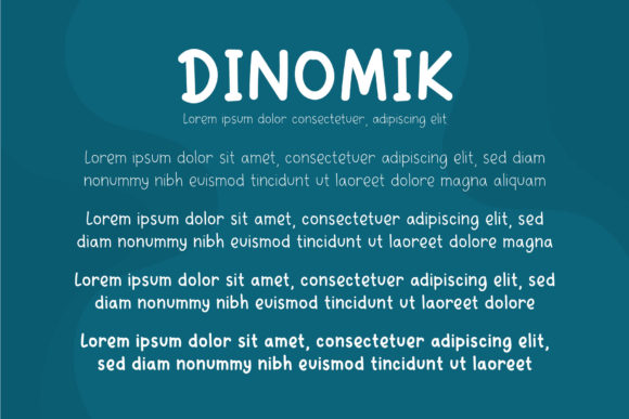 Dinomik Font - Preview 3