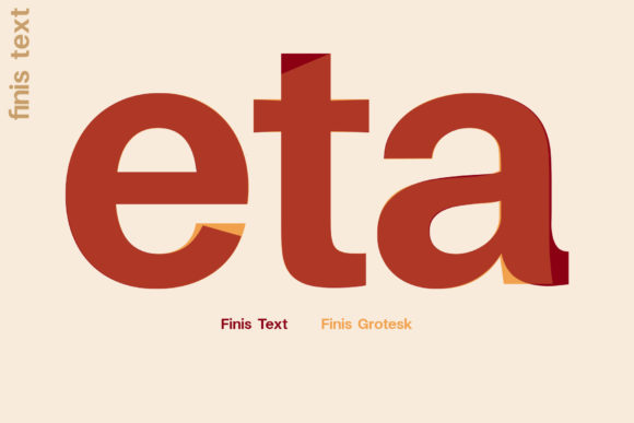 Finis Text Font PNG with transparent background - Preview 2