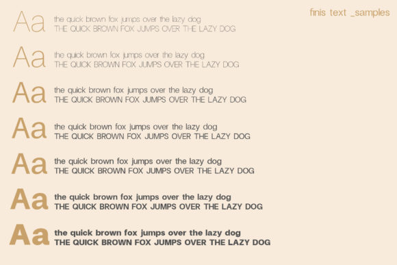 Finis Text Font PNG with transparent background - Preview 3