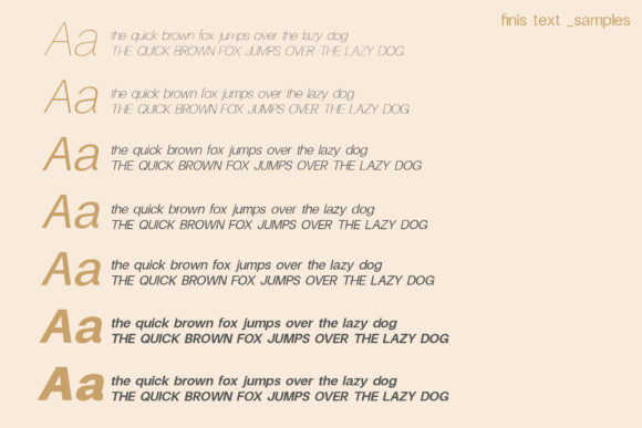 Finis Text Font PNG with transparent background - Preview 4