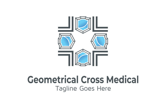 Geometrical Cross Medical Gráfico Logotipos Por TheHero