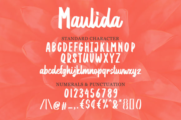 Maulida Font PNG with transparent background - Preview 6