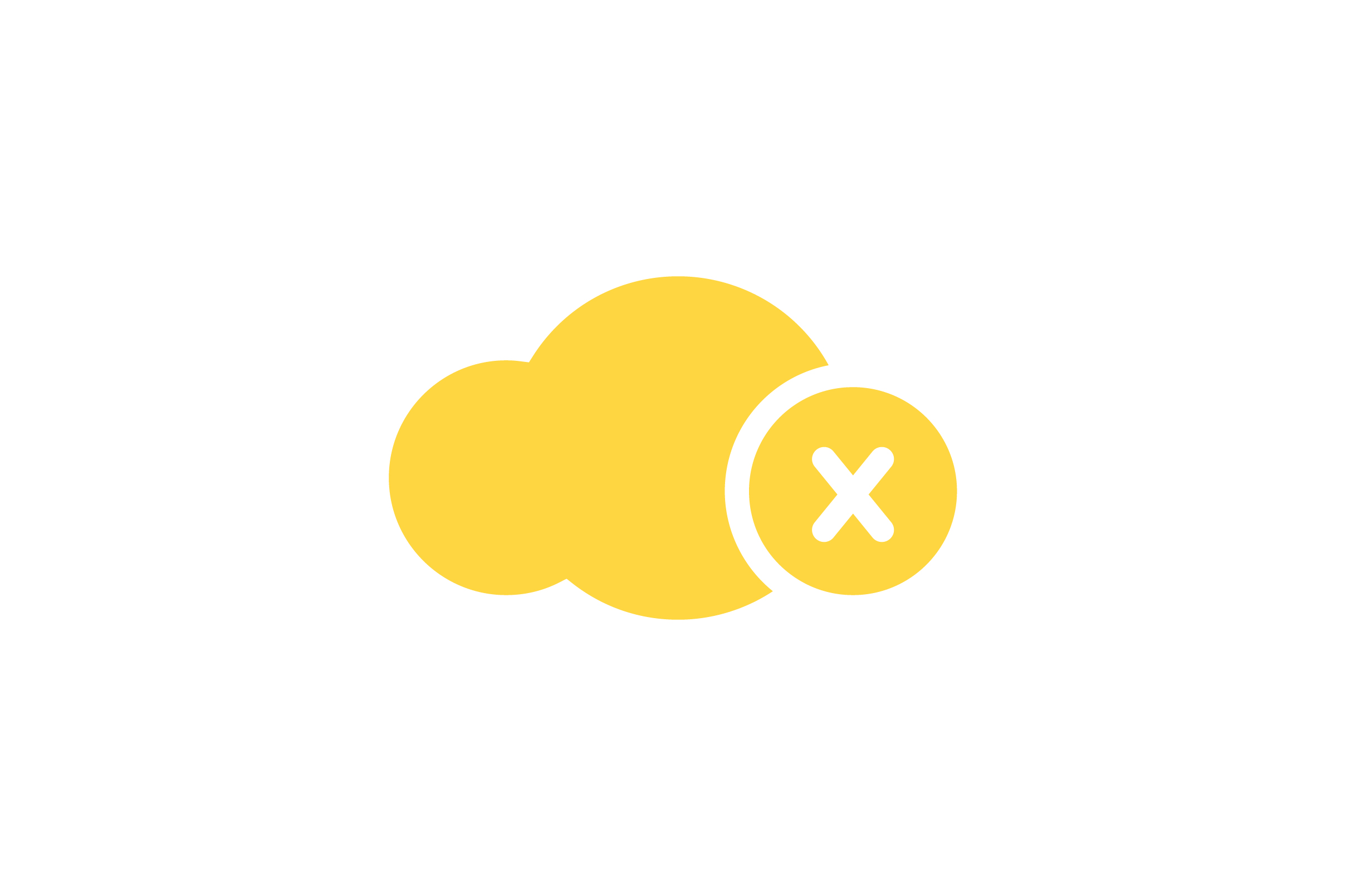 Cloud with Cross Mark Flat Icon Vector Graphic by riduwanmolla ...
