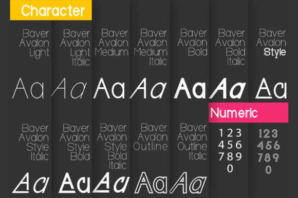 Baver Avalone Font - Preview 1