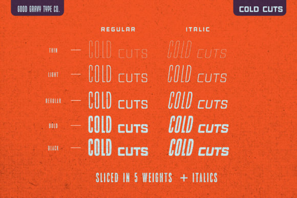 Cold Cuts Font - Preview 2