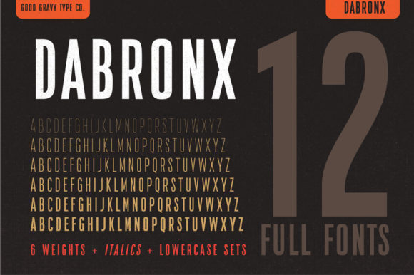 Dabronx Font font preview - 2