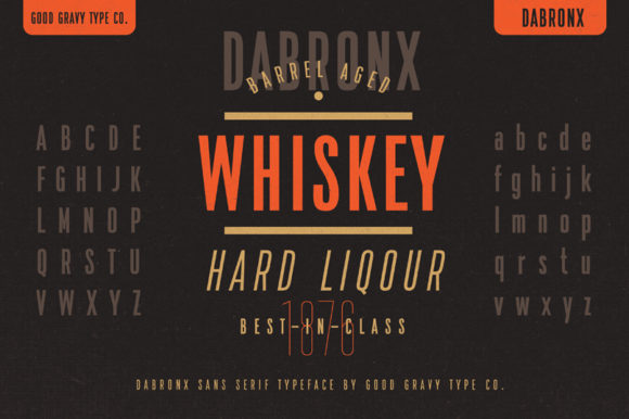 Dabronx Font font preview - 3