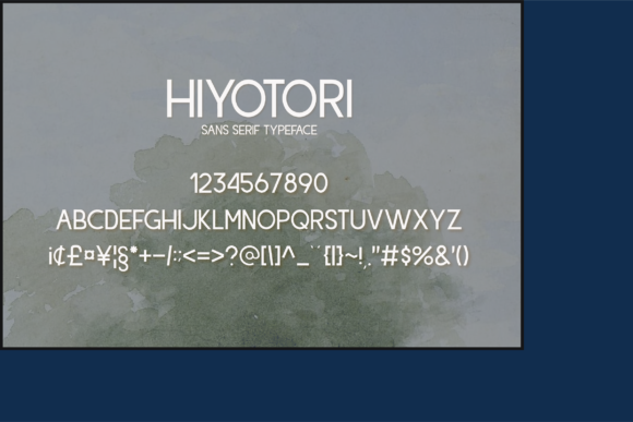 Hiyotori Font PNG with transparent background - Preview 1