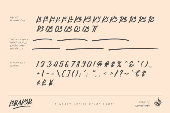 AL LeBaker Font - Preview 6