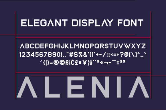 Alenia Font - Preview 1