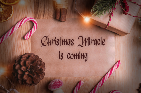 Atmospheric Christmas Font PNG with transparent background - Preview 1