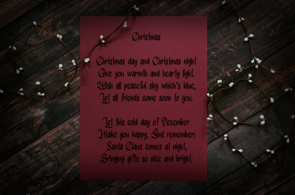 Atmospheric Christmas Font PNG with transparent background - Preview 2