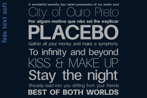 Finis Text Soft Font - Preview 1