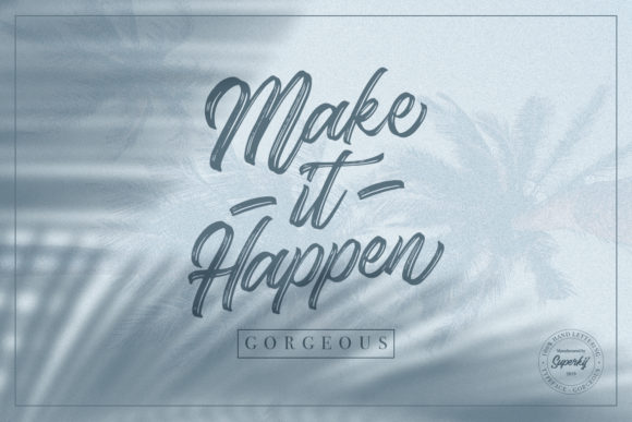 Gorgeous Font - Preview 1