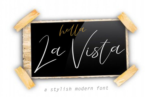 La Vista Font PNG with transparent background - Preview 1