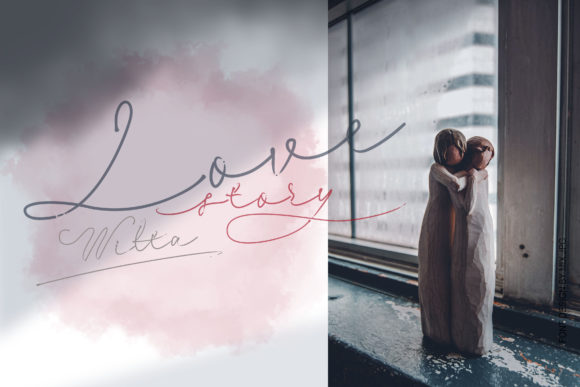 Milly Signature Font PNG with transparent background - Preview 6