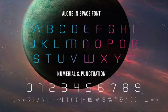 Alone in Space Font - Preview 1