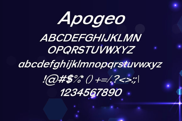 Apogeo Font - Preview 1