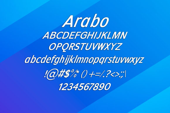 Arabo Font - Preview 1