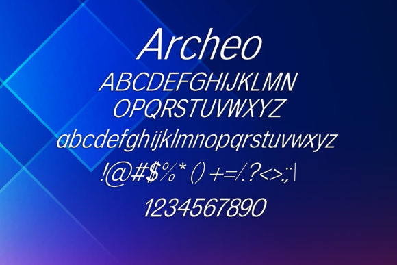 Archeo Font - Preview 1