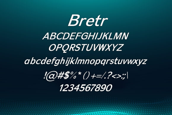 Bretr Font - Preview 1