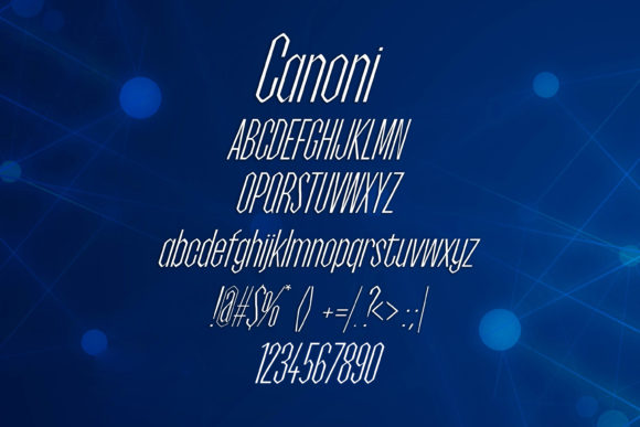 Canoni Font - Preview 1