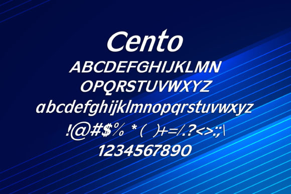 Cento Font - Preview 1