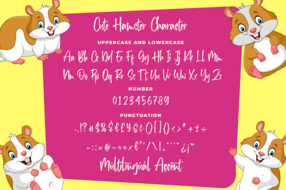 Cute Hamster Font - Preview 4
