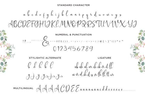 Dorillya & Glorya Font PNG with transparent background - Preview 6