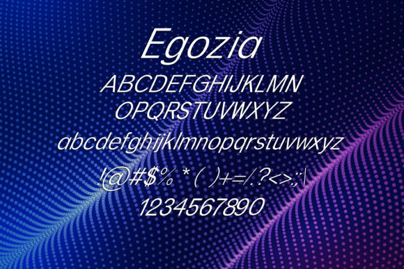 Egozia Font - Preview 1