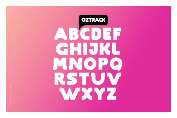 Oztrack Font font preview - 1