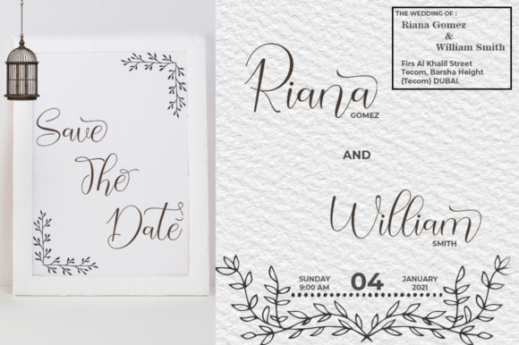 Safella Font PNG with transparent background - Preview 2