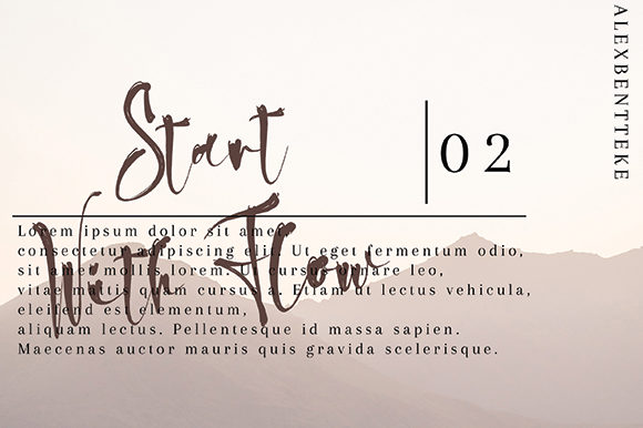 Alex Bentteke Font - Preview 1