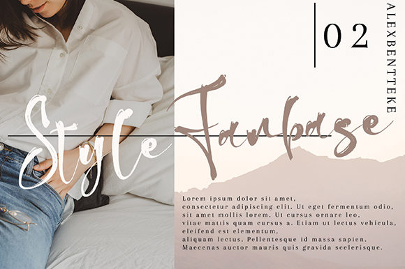 Alex Bentteke Font - Preview 2