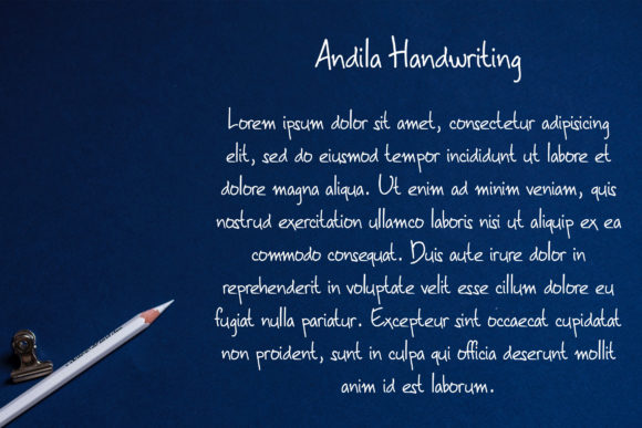 Andila Font - Preview 2