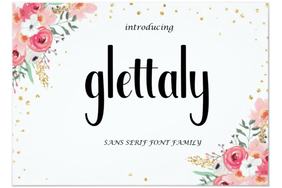 Glettaly Font - Preview 1