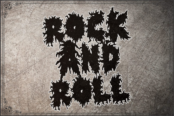 Horror Metal Font PNG with transparent background - Preview 3