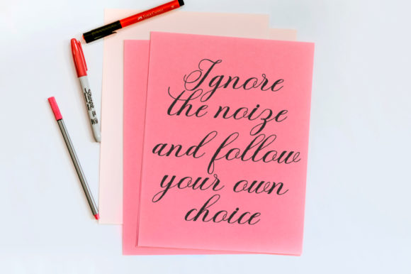 Milania Font PNG with transparent background - Preview 1