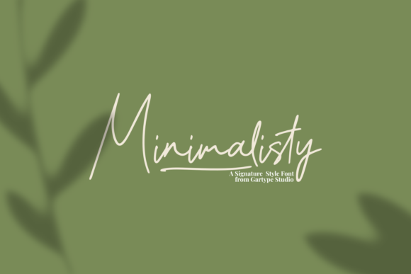 Minimalisty Font by GartypeStudio · Creative Fabrica font preview