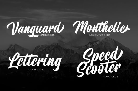 Monteners Font PNG with transparent background - Preview 3