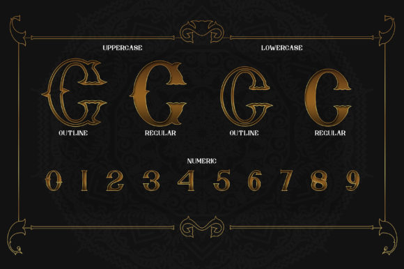 Nebenk XXV Font PNG with transparent background - Preview 2