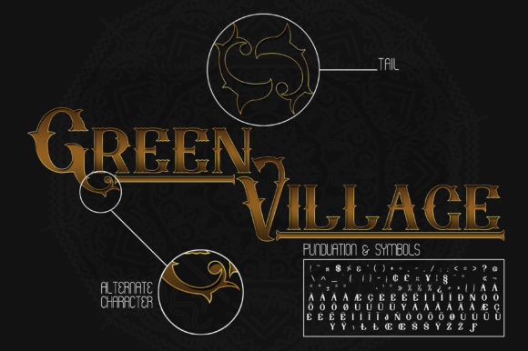 Nebenk XXV Font PNG with transparent background - Preview 5
